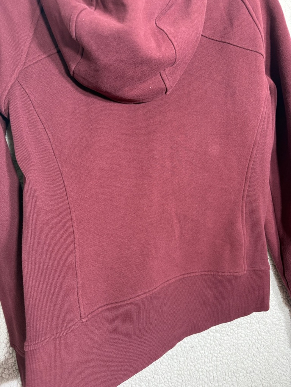 Lululemon Scuba Hoodie Red Merlot Size 10 – Cozy Classic - Picture 10 of 11
